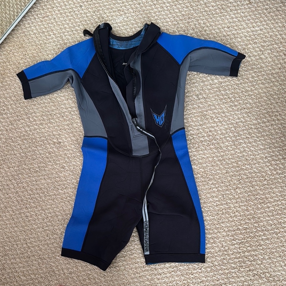 Kids Blue and Black Wetsuit